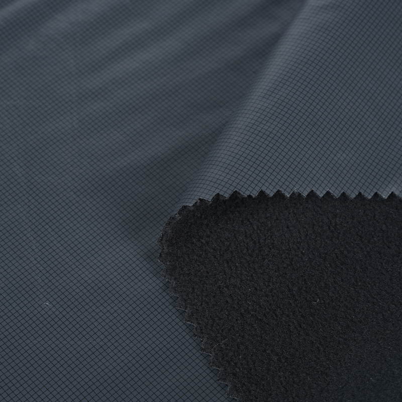 300t polyester Pongee Flower Film Tpu Polar Fleece Tyg 592